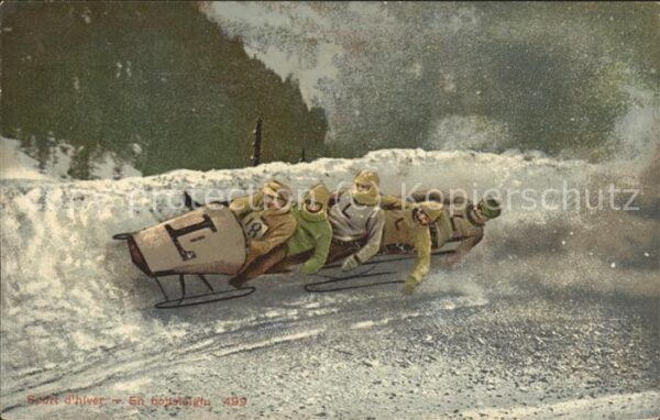 Wintersport Bobsport Bobfahren Bobbahn