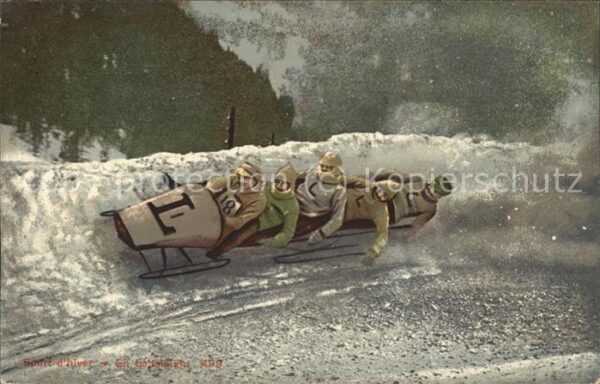 Wintersport Bobsport Bobfahren Bobbahn