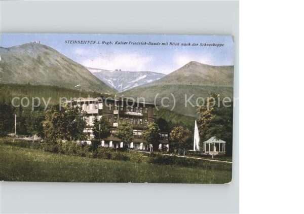 Steinseiffen Kaiser Friedrich Baude Pavillon mit Bli
