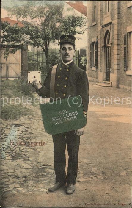 Postbote Brieftraeger Frankreich