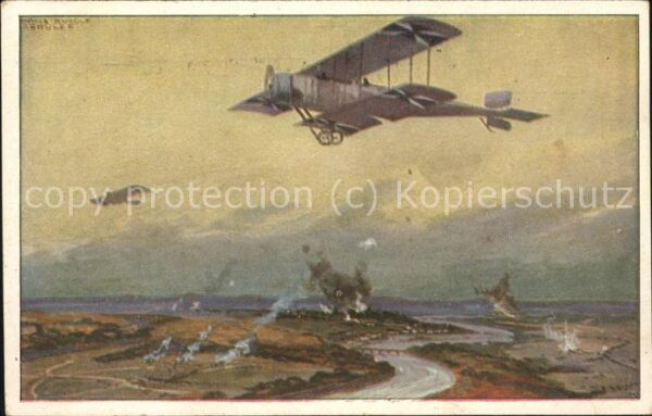 Flugzeuge WK1 Doppeldecker Hans Rudolf Schulze Luftfl
