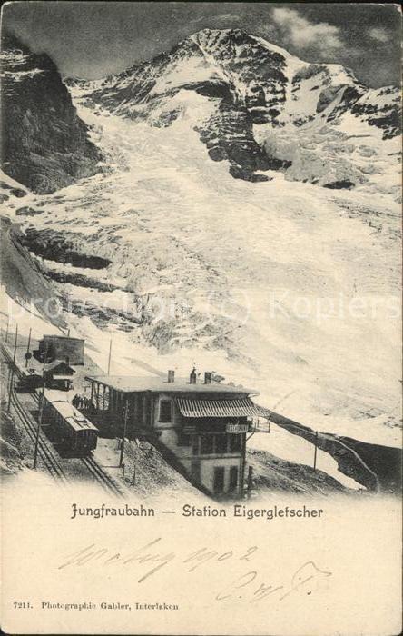 Bergbahn Jungfraubahn Station Eigergletscher
