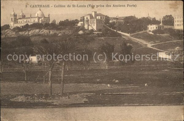 Carthage Karthago Colline de St Louis Vue prise des Ancie