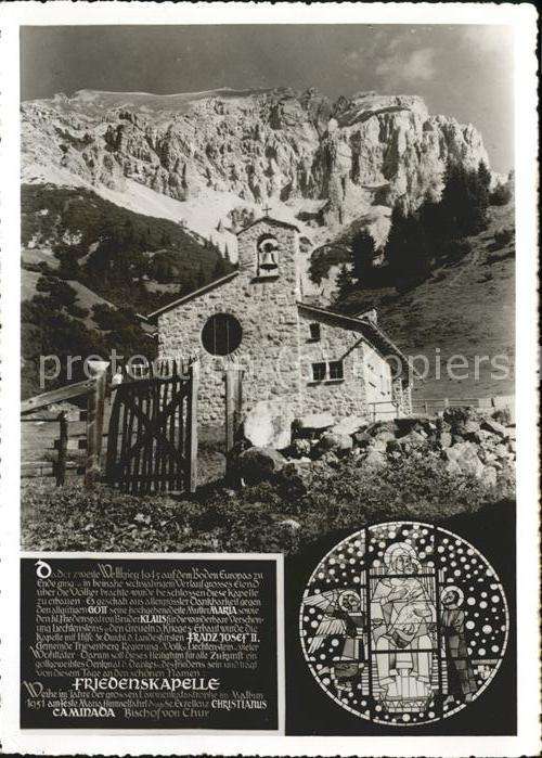 Liechtenstein  Friedenskapelle Malbun