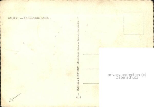 Alger Algerien La Grande Poste – Bild 2
