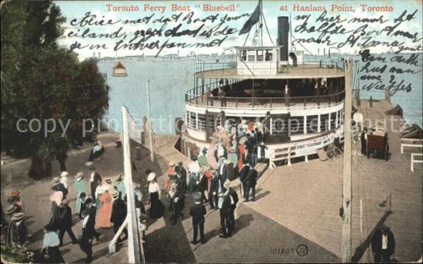 Toronto Canada Ferry Boat Bluebell at Hanlans Point