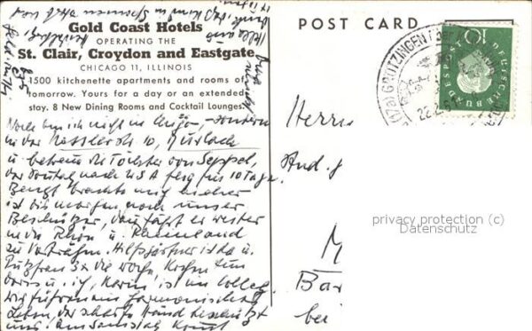 Chicago Illinois St Clair Croydon and Eastgate Hotels – Bild 2