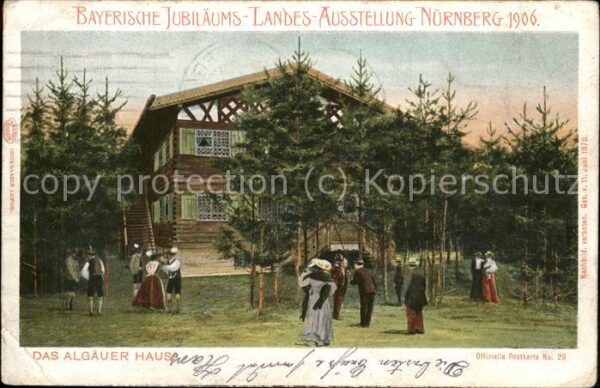 Ausstellung Bayr Landes Nuernberg 1906 Algäuer Haus