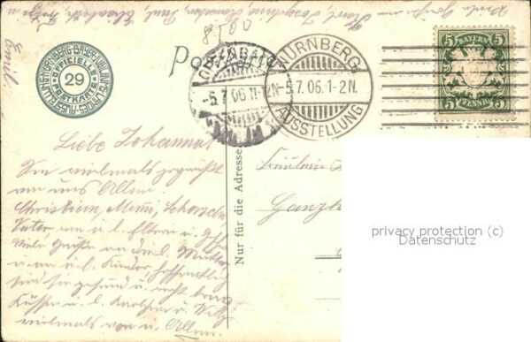 Ausstellung Bayr Landes Nuernberg 1906 Algäuer Haus – Bild 2