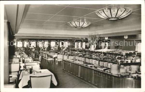 Faehre Ferry Bac Traghetto-- Deutschland Speisesaal Buffet