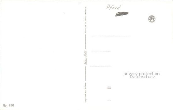 Pferde Künstlerkarte J. Rivst Nr. 150 – Bild 2