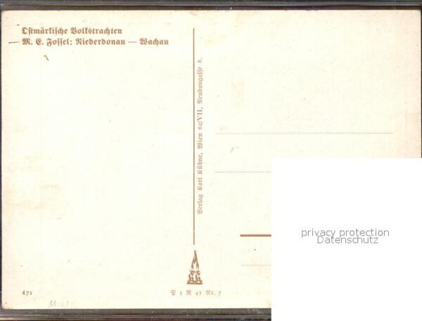 Trachten Ostmärkische Volkstrachten Niederdonau – Bild 2