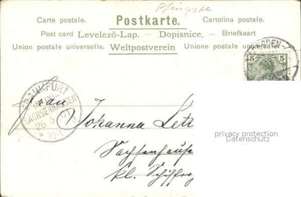 Pfingsten Pentecost Pentecote Erika Nr. 630 Frau Baum Blüten – Bild 2
