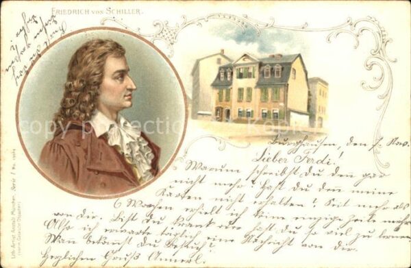 Schiller Friedrich Haus Litho