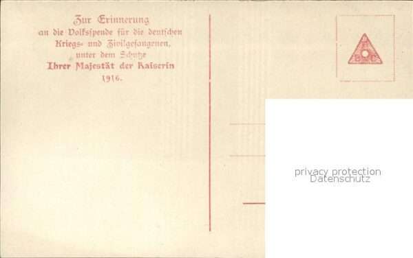 Auguste Victoria Kaiserin Volksspende deutsche Kriegs- und Zivilg – Bild 2