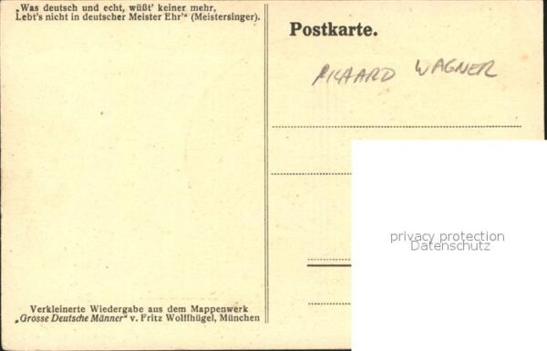 Wagner Richard Komponist Mappenwerk Grosse Deutsche Männer – Bild 2