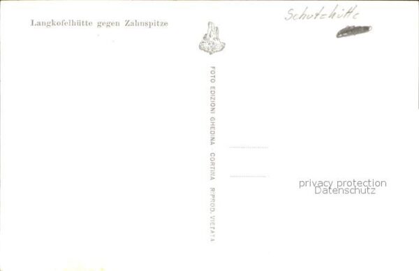 Langkofelhuette gegen Zahnspitze Schutzhütte Dolomiten – Bild 2