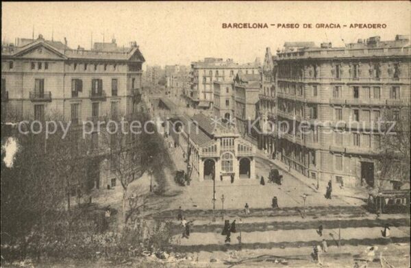 Barcelona Cataluna Paseo de Gracia-Apeadero