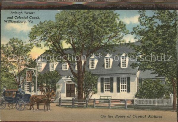 Williamsburg Virginia Raleigh Tavern and Colonial Coach
