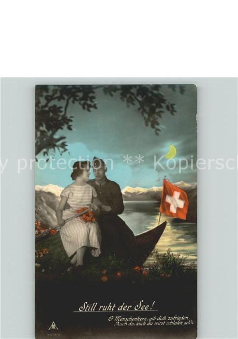 Helvetia Schweiz Still ruht der See