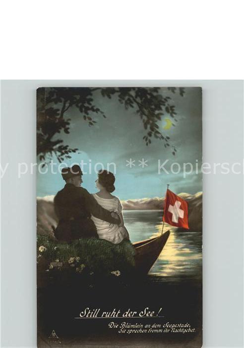 Helvetia Schweiz Still ruht der See