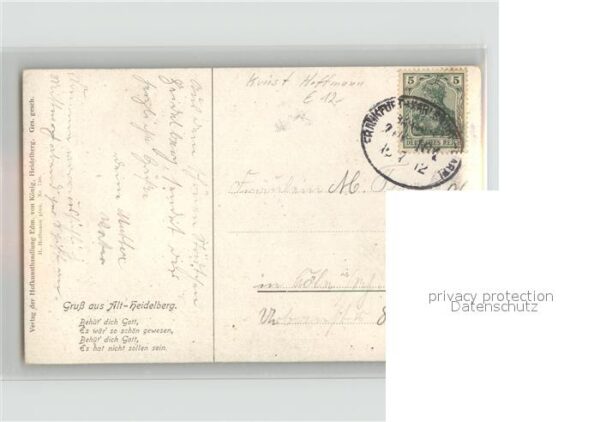 Hoffmann Heinrich Nr.730 Alt-Heidelberg Trompete Schloss – Bild 2