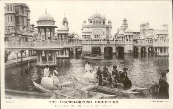 Exhibition Franco-British London 1908 Lake Court Of Honour