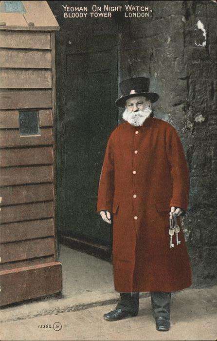 Leibgarde Wache Yeoman Bloody Tower London
