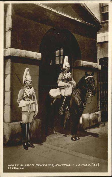 Leibgarde Wache Horse guards Sentries Whitehall London