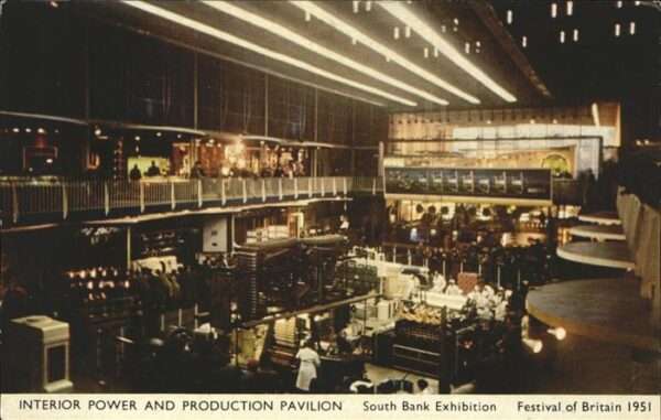 Festival of Britain London 1951 Interior power production pavilion