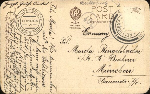 Exposition Anglo-American London 1914 Court of Honour – Bild 2