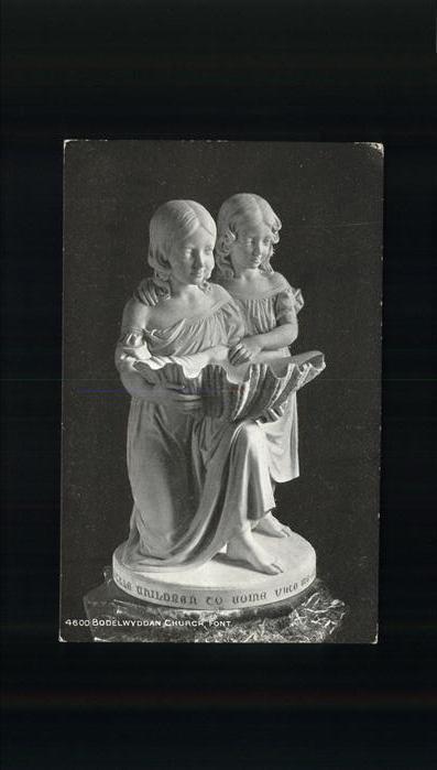 Skulpturen Bodelwyddan Church Font