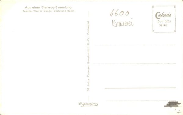 Brauerei Brewery Dortmund Bierkrug Sammlung – Bild 2