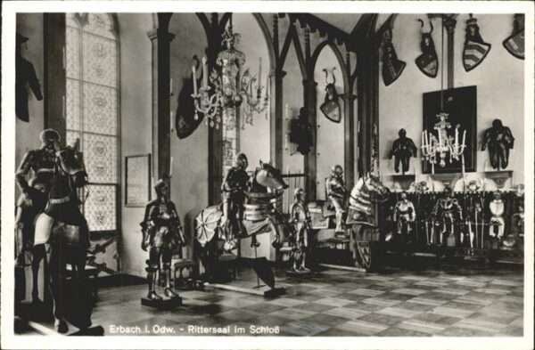 Rittertum Mittelalter Rittersaal Schloss Erbach Odenwald