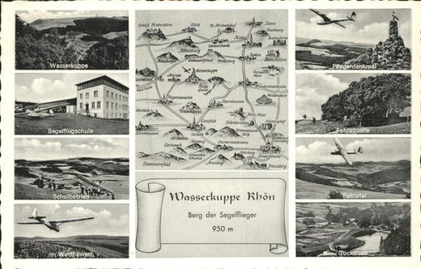 Segelflug Gliding Vol-Voile Vuolo-a-Vela Wasserkuppe Rhön Segelflugschule