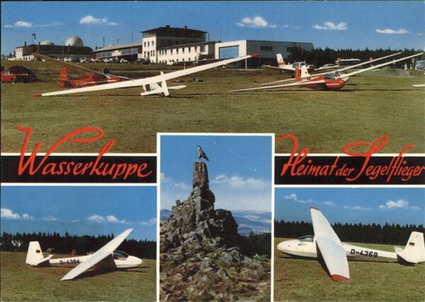 Segelflug Gliding Vol-Voile Vuolo-a-Vela Wasserkuppe Rhön