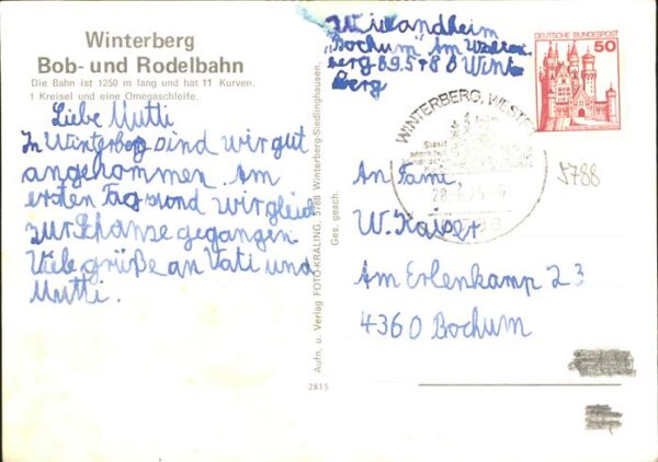 Wintersport Bobbahn Rodelbahn Winterberg – Bild 2