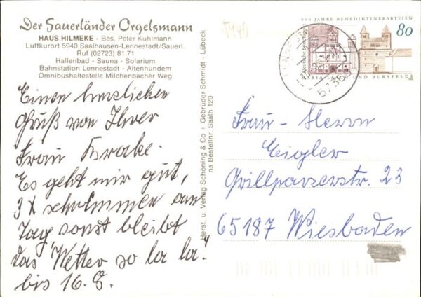 Drehorgel Orgelsmann Haus Hilmeke Saalhausen Lenn – Bild 2