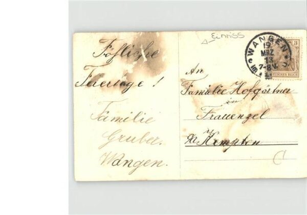 Namenstag Namenskarte Brief Klee Kind – Bild 2