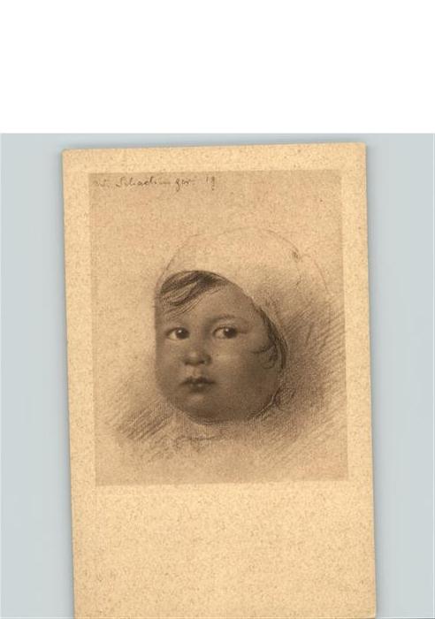 Baby Nursery Bebe Zeichnung Walther Schachinger Nr 192