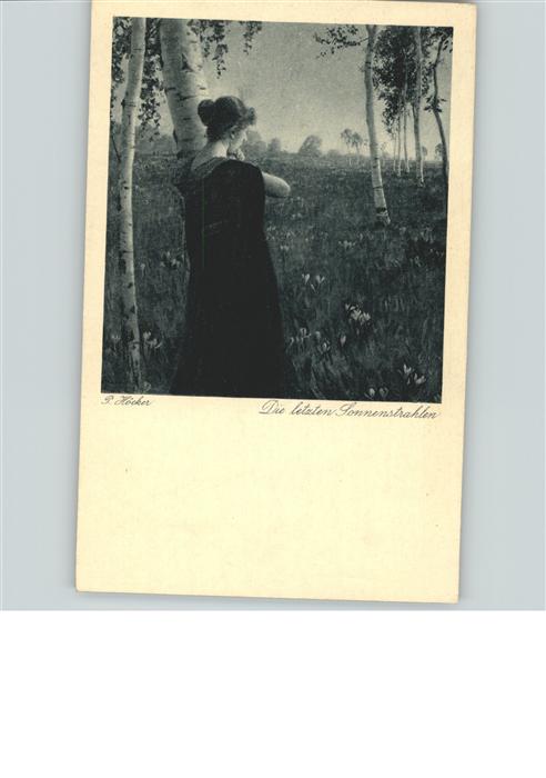 Kuenstlerkarte P Höcker No 1087