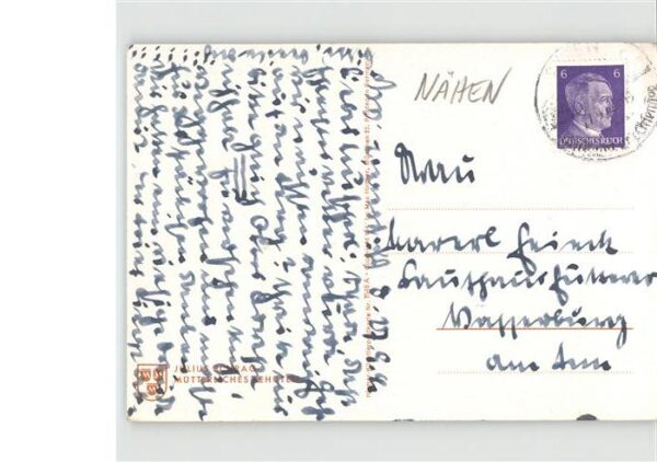 Kuenstlerkarte Julius Schrag Nr 7548 nähen – Bild 2