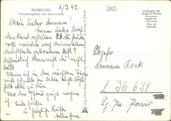 Strassenbahn Hamburg Mönchbergstrasse Spitalerstrass – Bild 2