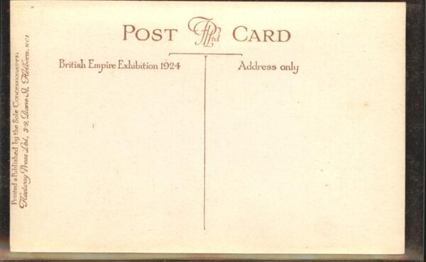 Exhibition British Empire 1924 Canada Fliegeraufnahme – Bild 2