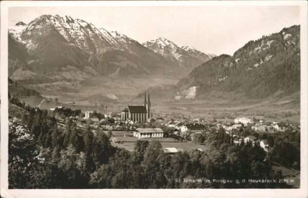 St Johann Pongau Salzburg Panorama gegen Heukareck Ankogelgruppe