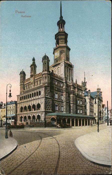 Posen Poznan Rathaus Feldpost