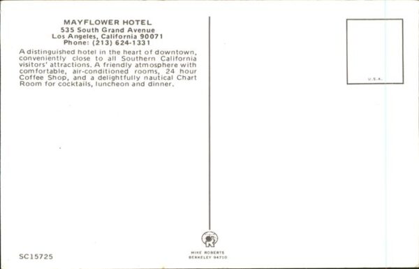 Los Angeles California Mayflower Hotel – Bild 2