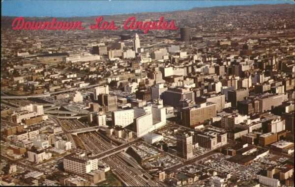 Los Angeles California Downtown aerial view