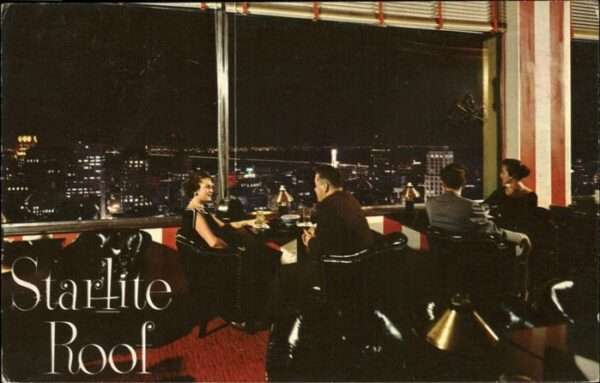 San Francisco California Night view from the Starlite Roof Sir F