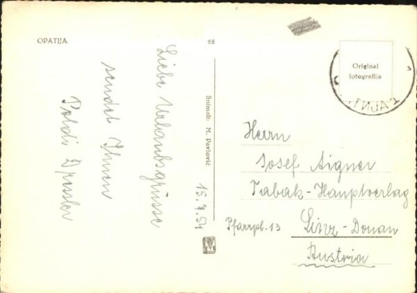 Opatija Abbazia Teilansicht an der Kvarner Bucht Seebad – Bild 2